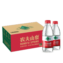 农夫山泉 NONGFU SPRING  饮用水饮用天然水380ml*24瓶57.57元（合19.19元/件）