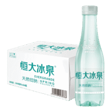 恒大冰泉 长白山饮用低钠矿泉水会议办公用水 350ml*24瓶  整箱装64.85元（合32.42元/件）