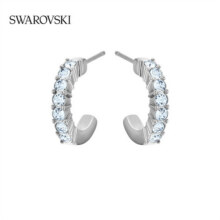 施华洛世奇（SWAROVSKI） MINI HOOP耳饰耳环饰品轻奢小众送女友生日礼物女 镀白金色  5073036279元