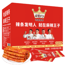 微信端京东购物小程序:麻辣王子 很麻很辣 地道辣条 550g16.32元