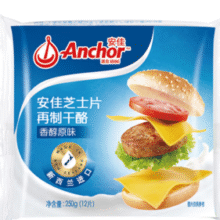 新西兰进口！Anchor 安佳 切达干酪奶酪芝士片原味 250g￥15.74 比上一次爆料上涨 ￥1.92