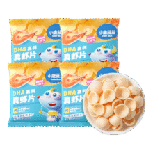 小鹿蓝蓝鲜虾片虾条DHA高钙鲜虾片6.85元（需领券）
