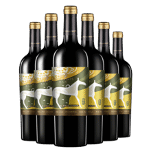 类人首红酒 宁夏贺兰山东麓国产柔雅美乐干红葡萄酒750ml*6瓶整箱送礼135元