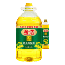 plus会员：金浩 非转基因压榨菜籽油6.18L *2件、需凑单47.81元/件（共95.62元+凑38.82元）