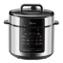 美的（Midea）电压力锅电高压锅高压电饭锅电饭煲6升0涂层304不锈钢家用加深双内胆3-12人煲汤炖肉煮饭国家补贴 【少盐提鲜】0涂层不锈钢 6L233.84元（需领券）