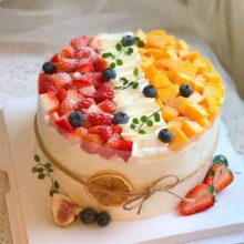 美团 童话王子·生日蛋糕 10英寸【水果蛋糕】牛奶奶油，新鲜水果草莓生日蛋糕送上门128元