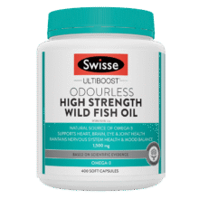 Swisse斯维诗高浓度深海无腥鱼油1500mg胶囊含omega-3 DHA+EPA 400粒/瓶300.3元（需领券，合150.15元/件）