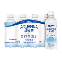 百事可乐 纯水乐 苏打气泡水 原味汽水 300ml*12瓶14.9元（需领券）