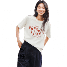 森马短袖t恤女中长款纯棉休闲风夏季宽松字母套头衫10132410000436.6元（需领券）