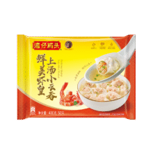 湾仔码头上汤小云吞鲜美虾皇400g50只馄饨早餐夜宵速食冷冻混沌49.7元3件（合16.57元/件）