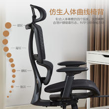 1号会员店 One's Member 电竞椅 办公电脑椅 双背撑腰 人体工学椅带脚踏券后518元