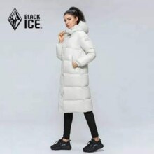 299g充绒量！Black Ice 黑冰 女士650蓬长款羽绒服FAF8961 两色新低277.86元包邮
