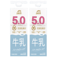 九峰牧场5.0醇牛乳950ml纯牛奶5.0优质乳蛋白低温冷藏新鲜牛奶32.48元（合8.12元/件）