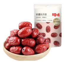 百草味 新疆免洗红枣 500g15.8元（合7.9元/件）