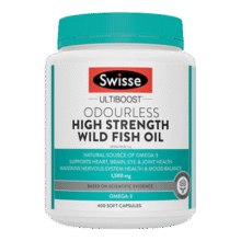 Swisse无腥高浓度深海鱼油胶囊1500mg400粒*1瓶天然欧米伽3含DHAEPA166.05元（需领券）