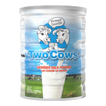 Two Cows双牛脱脂奶粉1kg成人奶粉荷兰高钙无蔗糖儿童学生青少年中老年293.4元（合73.35元/件）