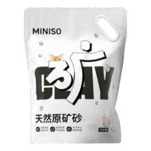 名创优品猫砂天然钠基矿砂 除臭结团无尘膨润土猫砂 【专供款】原味无尘矿砂 1袋8.02元