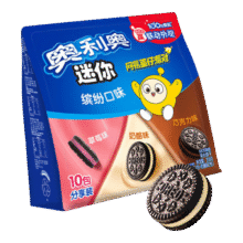 奥利奥（Oreo）  mini夹心饼干缤纷口味 200g 3口味  休闲零食 早餐下午茶9.9元（需换购）