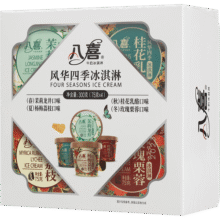 八喜冰淇淋 风华四季四合一 75g*4杯  家庭装 杯装组合 冰淇淋62.6元 (券后省0.5)
