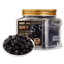 史低！京东京造 环球甄选黑金系列山东大蓝莓干210g 0添加休闲零食23.4元/件（需买3件）