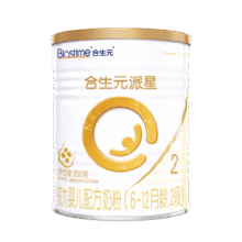 合生元（BIOSTIME）派星较大婴儿配方奶粉2段(6-12个月)350克 新国标139元 (月销8000+)