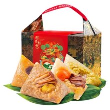 合口味广式传统五香咸肉粽板栗肉粽豆沙粽蜜枣粽甜粽端午礼品粽子19.9元 (券后省70)