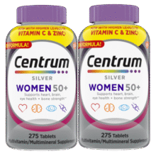 善存（Centrum）复合维生素275粒/瓶*2中老年女士  含VC、VB等多维矿物质 双瓶装458元 (月销1w+)