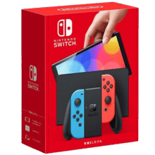 任天堂（Nintendo）Switch OLED日版/港版游戏机续航加强版ns体感掌机便携家用主机 OLED日版红蓝64GB保税（赠2年VIP会员）1959元 (月销5000+)