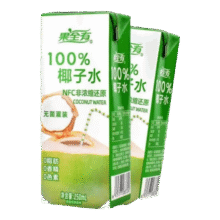 100%纯椰子汁NFC鲜榨椰子水 250ml*10盒11.9元（需领券）