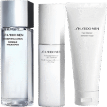 资生堂男士三件套护肤套装（洗面奶125ml+水150ml+乳液100ml）（低价清仓）225元