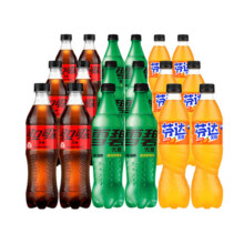 可口可乐无糖可乐雪碧芬达碳酸饮料混合装500ml*18瓶无糖汽水55元