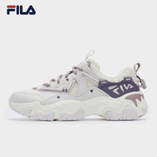 FILA 女鞋老爹鞋运动鞋2024夏季猫爪鞋5代复古休闲鞋 奶白/浪漫紫-GO 37.5317.46元