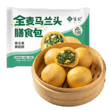 需首购：悦味纪 全麦马兰头膳食包1.2kg 12个1.56元包邮（需试用）