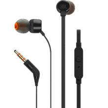 JBL T110有线耳机立体声入耳式耳麦  电脑游戏运动耳机 适用于3.5mm接口带麦可通话黑40.8元