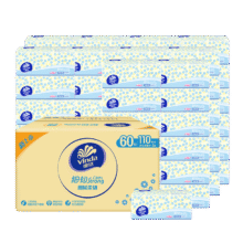 PLUS会员：维达（Vinda）抽纸 细韧3层110抽*60包59.9元