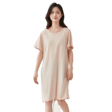 顶瓜瓜睡裙女纯棉春夏舒适短袖可外穿睡衣家居服女23337 欲晚桔 17038.7元