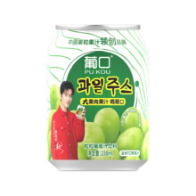 葡口韩版大果粒饮料238ml*6罐11.9元