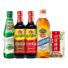 海天 生抽500ml+老抽500ml+香醋500ml+0脂凉拌汁560g12.9元（需领券）(微信小程序购买)