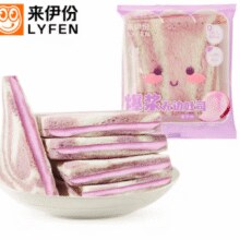 LYFEN 来伊份 爆浆无边吐司面包500g12.9元（需试用）