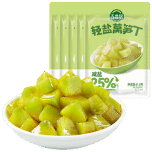吉香居 轻盐莴笋丁 61.8g*5包 减盐莴笋脆笋佐餐 清淡下饭菜21.09元（合7.03元/件）