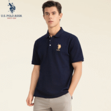 U.S. Polo Assn. 美国马球协会 25年夏季新款 男士纯棉短袖POLO衫￥69.00