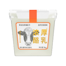 朝日唯品酸奶1kg*1桶家庭装 零添加蔗糖方桶浓厚酪乳风味发酵乳*4件46.86元（合11.72元/件）