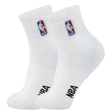 NBA袜子男士四季休闲运动袜无骨棉袜精梳棉刺绣训练跑步篮球袜1双装10元（需领券）