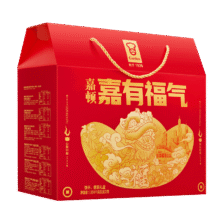 plus:嘉顿 嘉有福气饼干礼盒1575g休闲零食大礼包婚宴喜饼儿童节礼物伴手礼9.5元