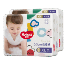 好奇（Huggies）金装成长裤婴儿拉拉裤超薄柔软透气 XL72片(12-17kg)75.2元（需领券）