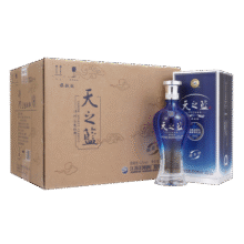 洋河蓝色经典 天之蓝 口感绵柔浓香型白酒 42度 520mL 1瓶380元 (券后省20)