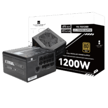 Thermalright(利民)  额定1200W TR-TG1200 ATX3.0电源 金牌全模组 原生PCIE5.0 全日系电解电容 14CM小机身451.79元（需领券）