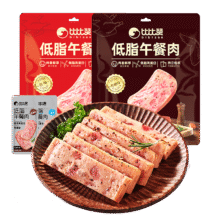 京东PLUS:比比赞（BIBIZAN）低脂午餐肉250g原味高蛋白鸡胸肉健身代餐充饥独立包装休闲零食