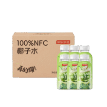 京东京造 真的椰100%NFC椰子水320ml*6 天然电解质泰国0脂0蔗糖奶香微甜椰汁 已售10万+27.9元