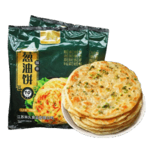 张麦夫 葱油饼 健康0添加0反式脂肪酸冷冻半成品 90g*10片*1袋4.95元（需领券）